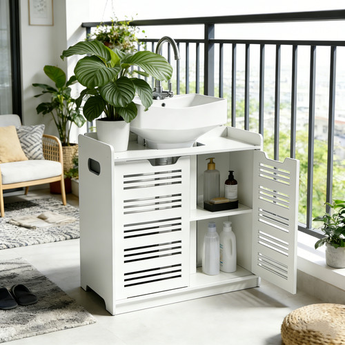 Bathroom under sink - under, cabinet