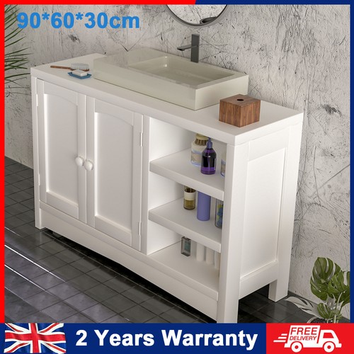 White bathroom under sink - under,