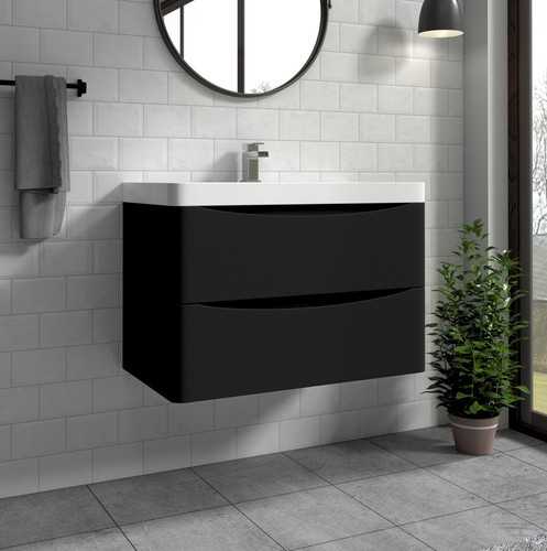 800mm wall hung - hung, matt