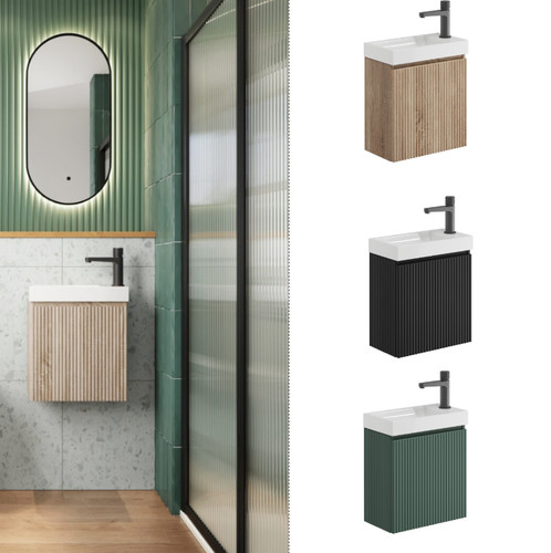 400mm door vanity unit - 400mm, 1